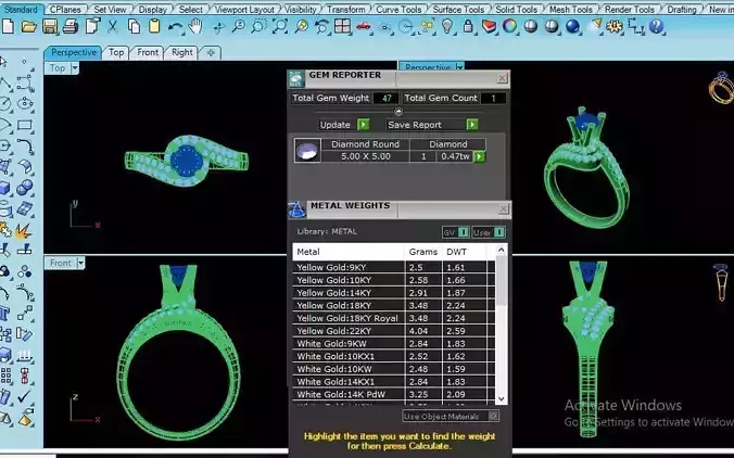 twist engagement ring