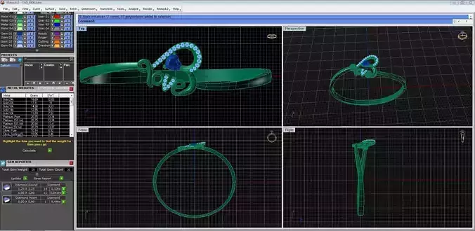 love heart diamonds bracelet