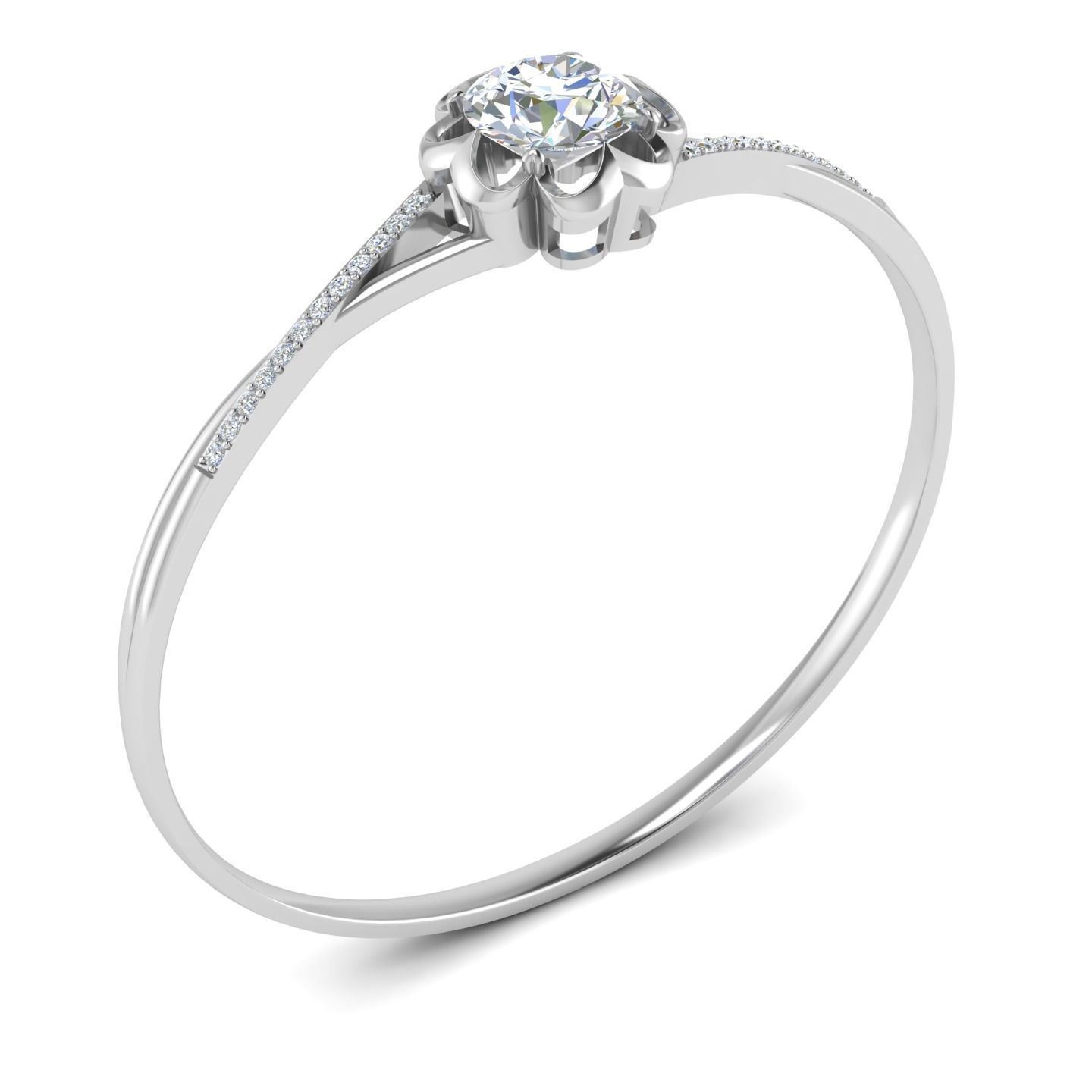 diamonds bracelet 3D print model_1