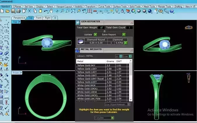 twist engagement ring