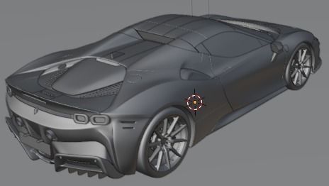 Ferrari SF90 Spider Low-poly 3D model_23