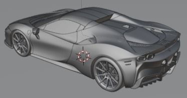 Ferrari SF90 Spider Low-poly 3D model_5