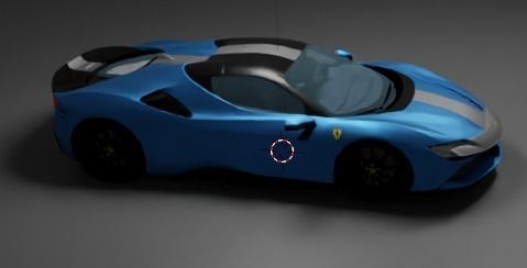 Ferrari SF90 Spider Low-poly 3D model_22