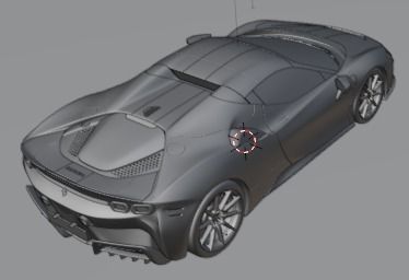 Ferrari SF90 Spider Low-poly 3D model_7