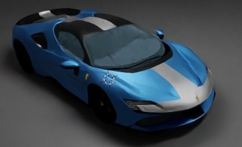 Ferrari SF90 Spider Low-poly 3D model_21