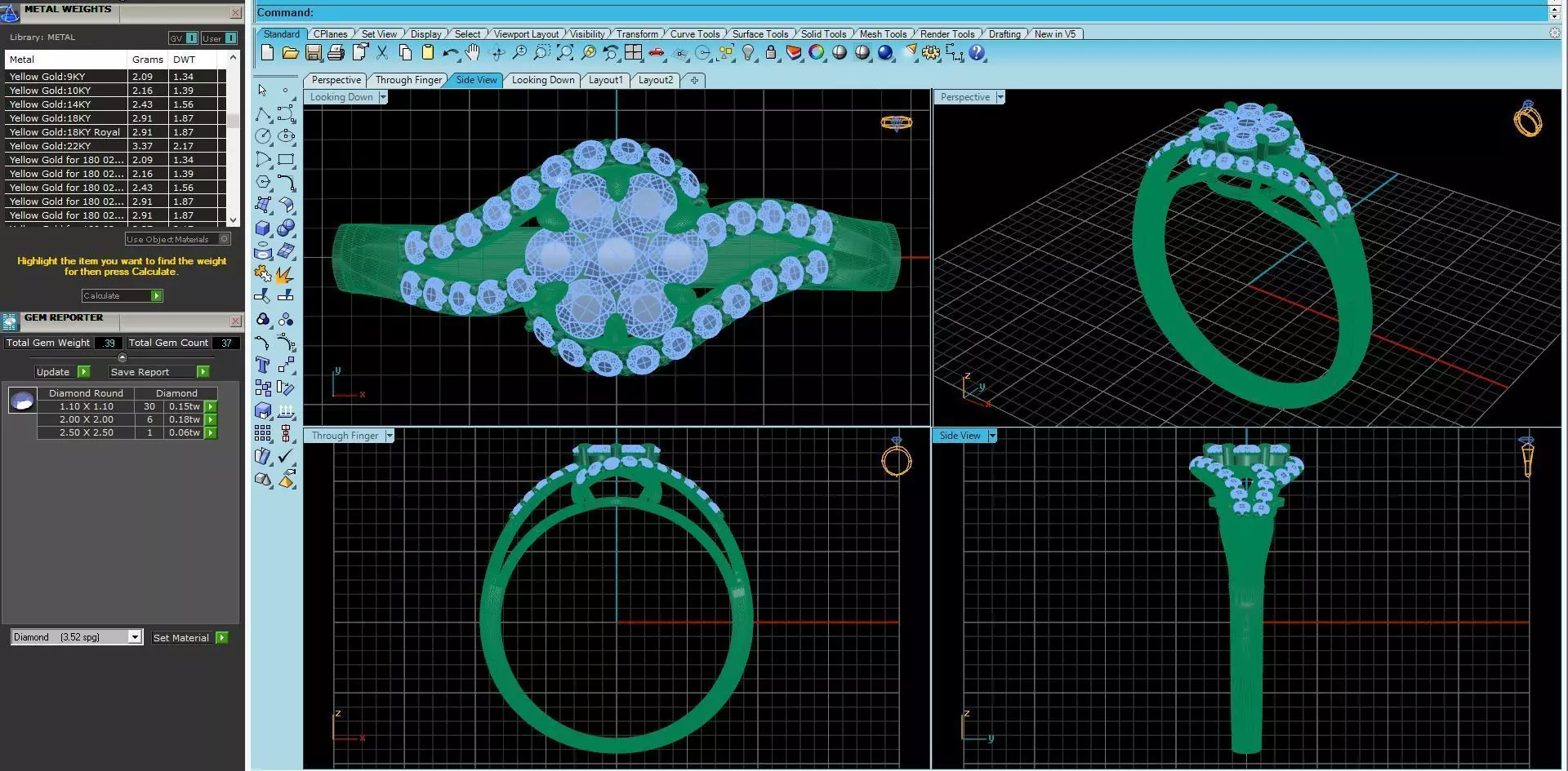 twist engagement ring 3D print model_0