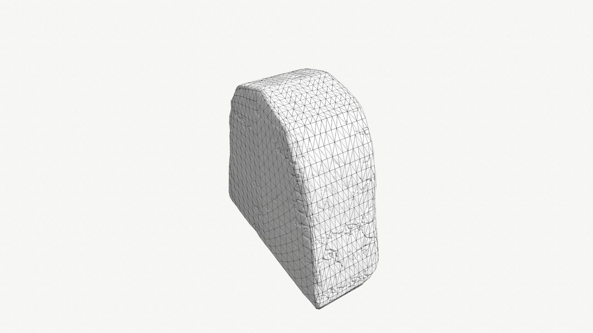 Fantasy sculpted stone Low-poly 3D model_12