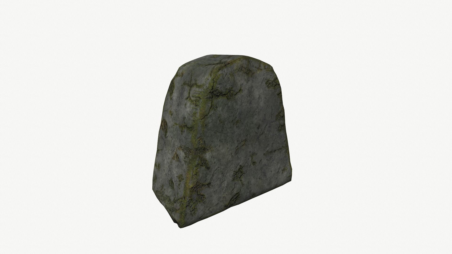 Fantasy sculpted stone Low-poly 3D model_5