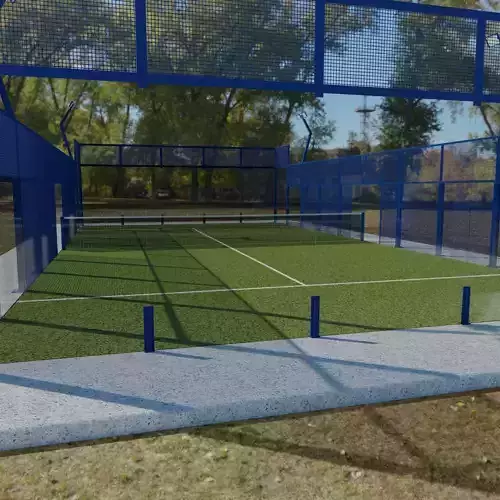 Padel court 3D model
