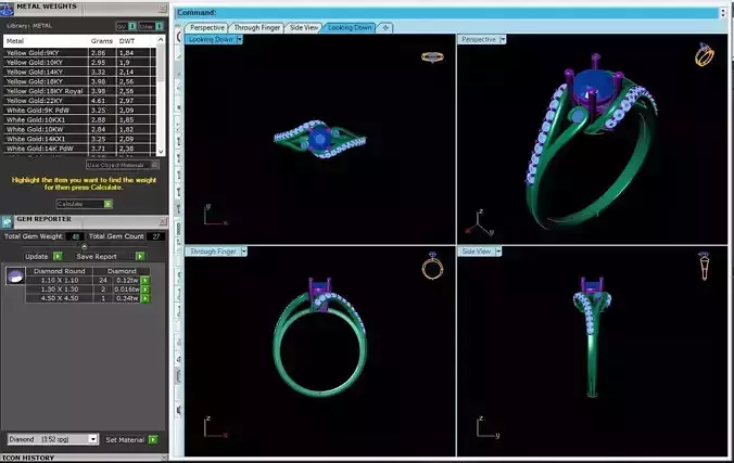 twist engagement ring