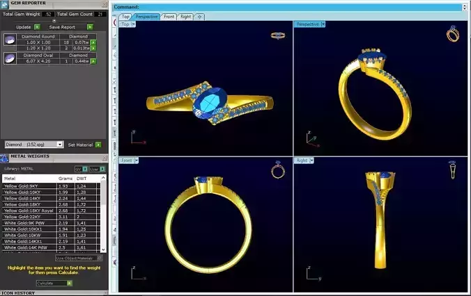 oval twist engagement ring