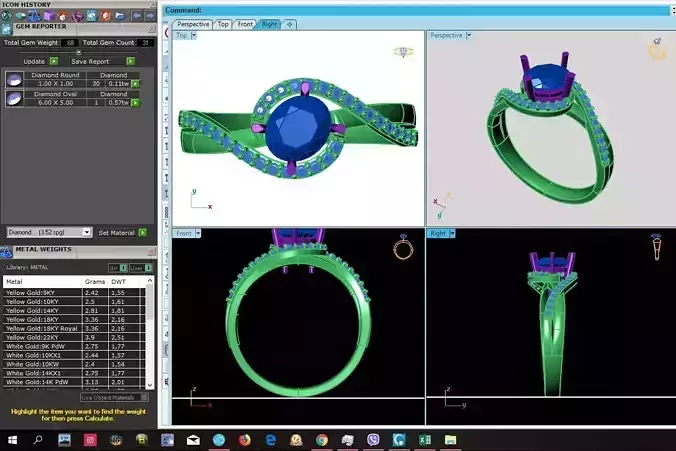 twist engagement ring