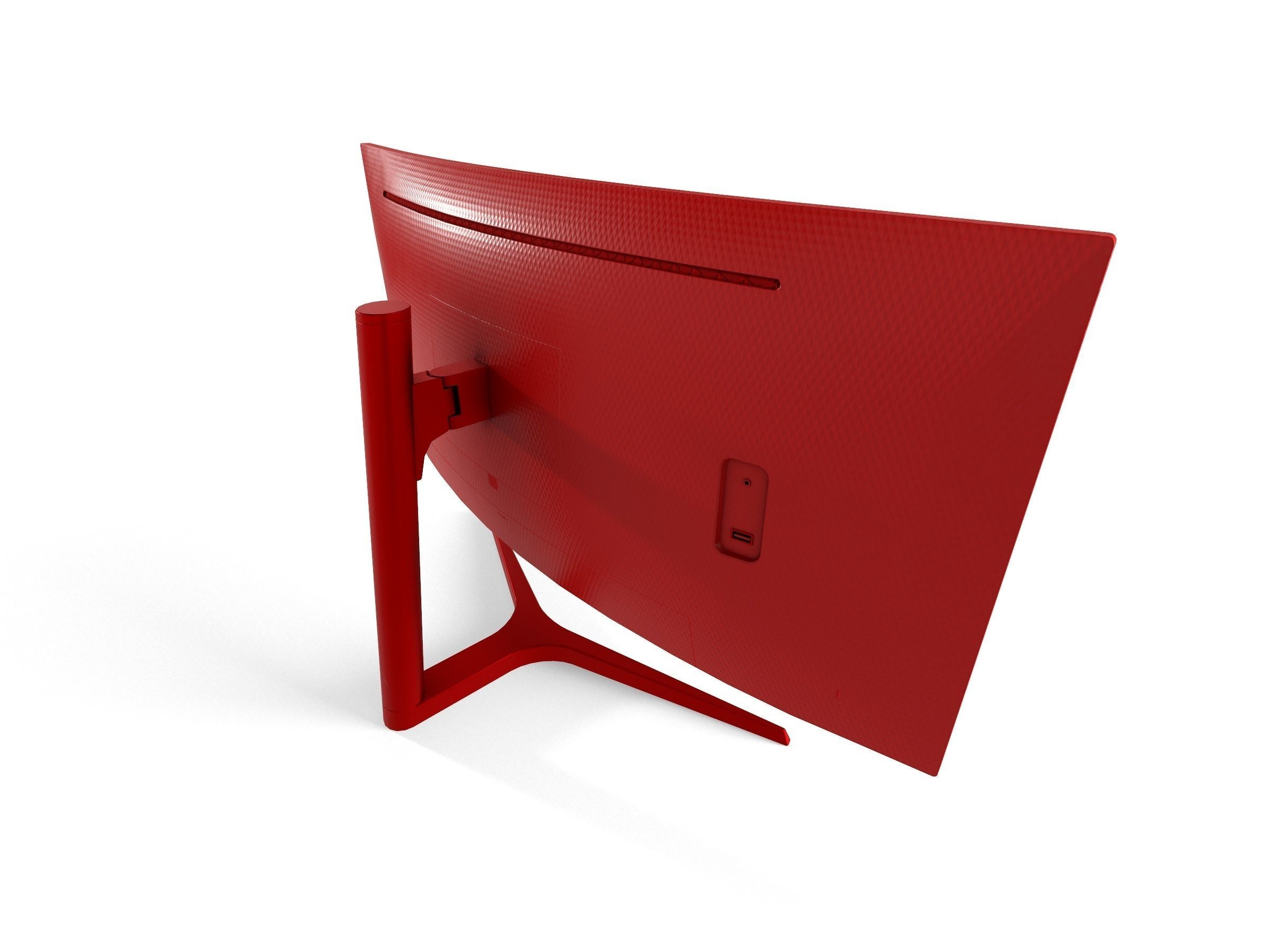 Samsung CH89WG Curved Monitor Game Asset Low-poly 3D model_12