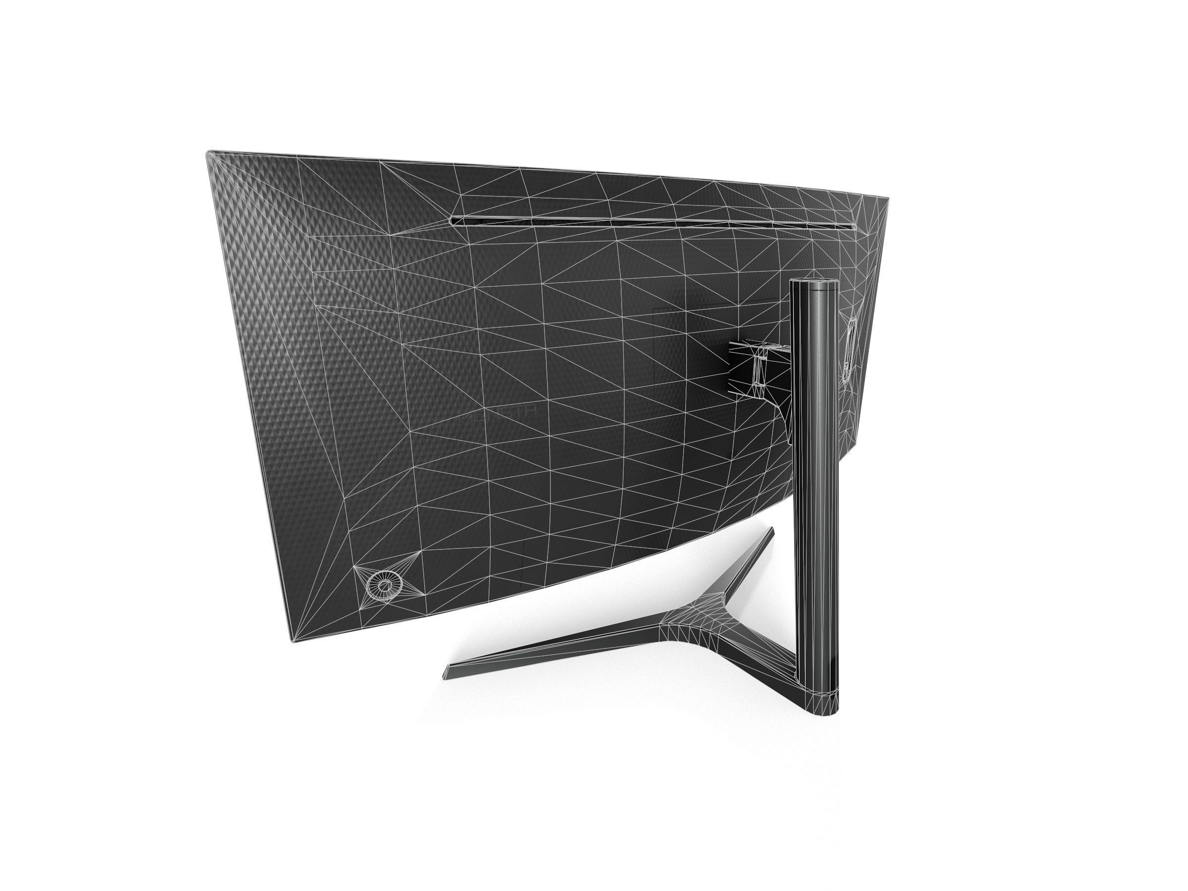 Samsung CH89WG Curved Monitor Game Asset Low-poly 3D model_10