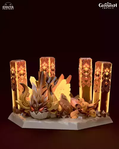 Azhdaha set of paper lanterns on table