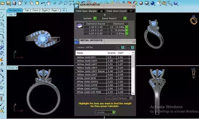 twist engagement ring