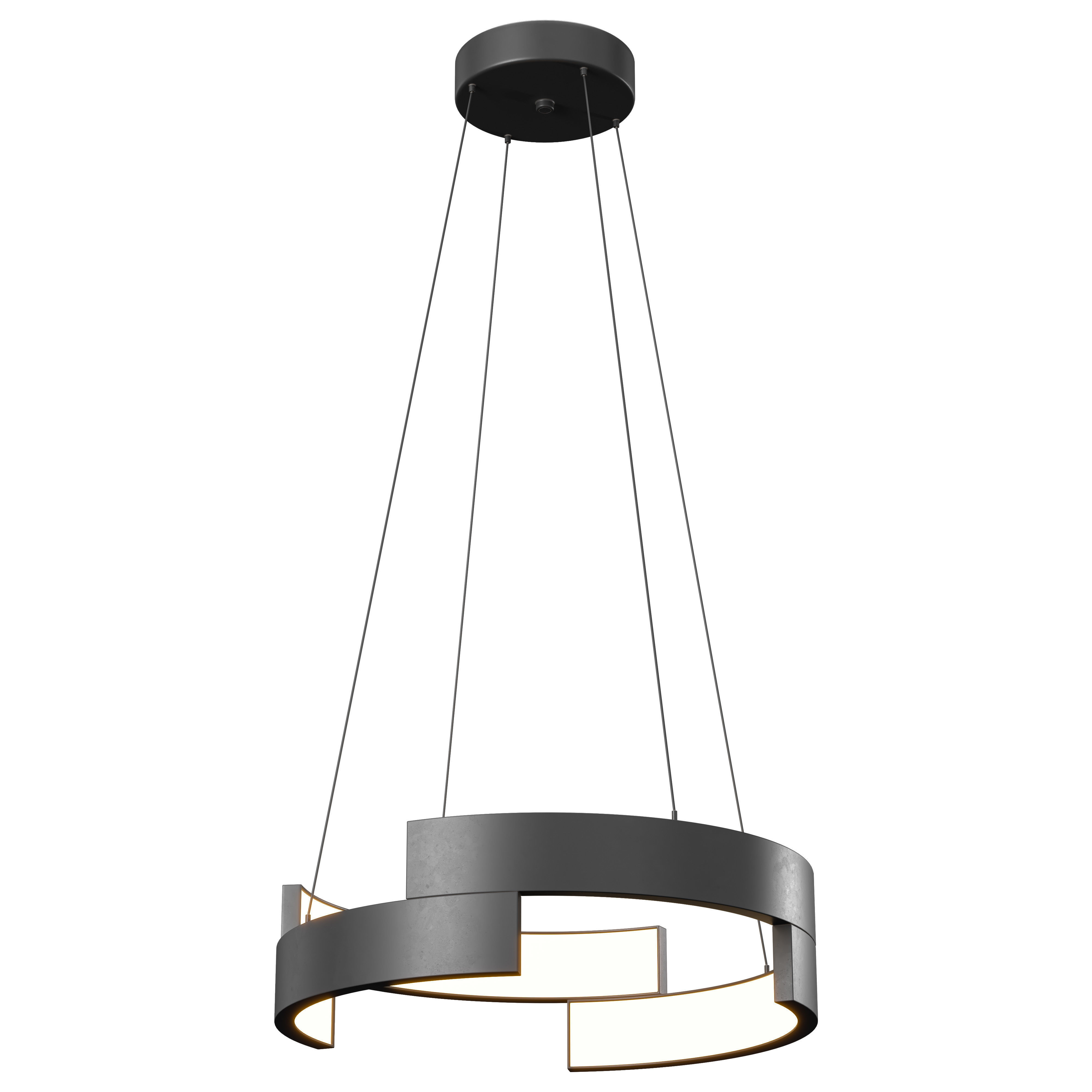 Trap LED Pendant Light-small 3D model_1