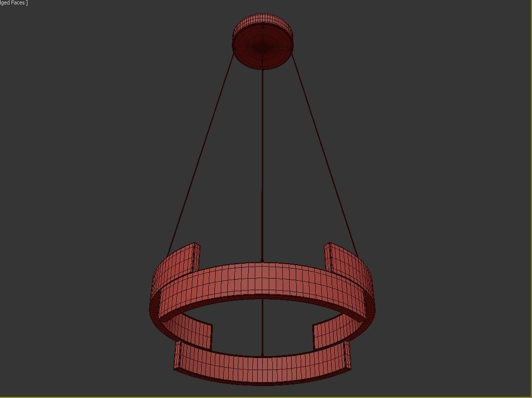 Trap LED Pendant Light-small 3D model_5