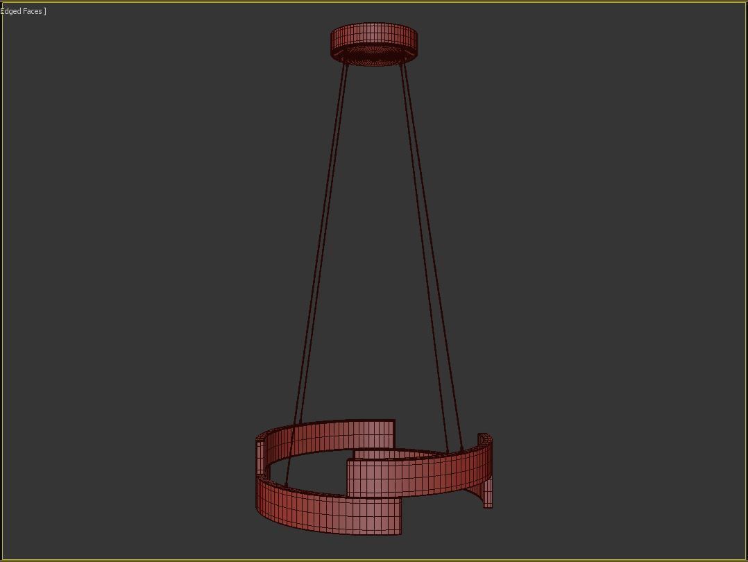 Trap LED Pendant Light-small 3D model_6