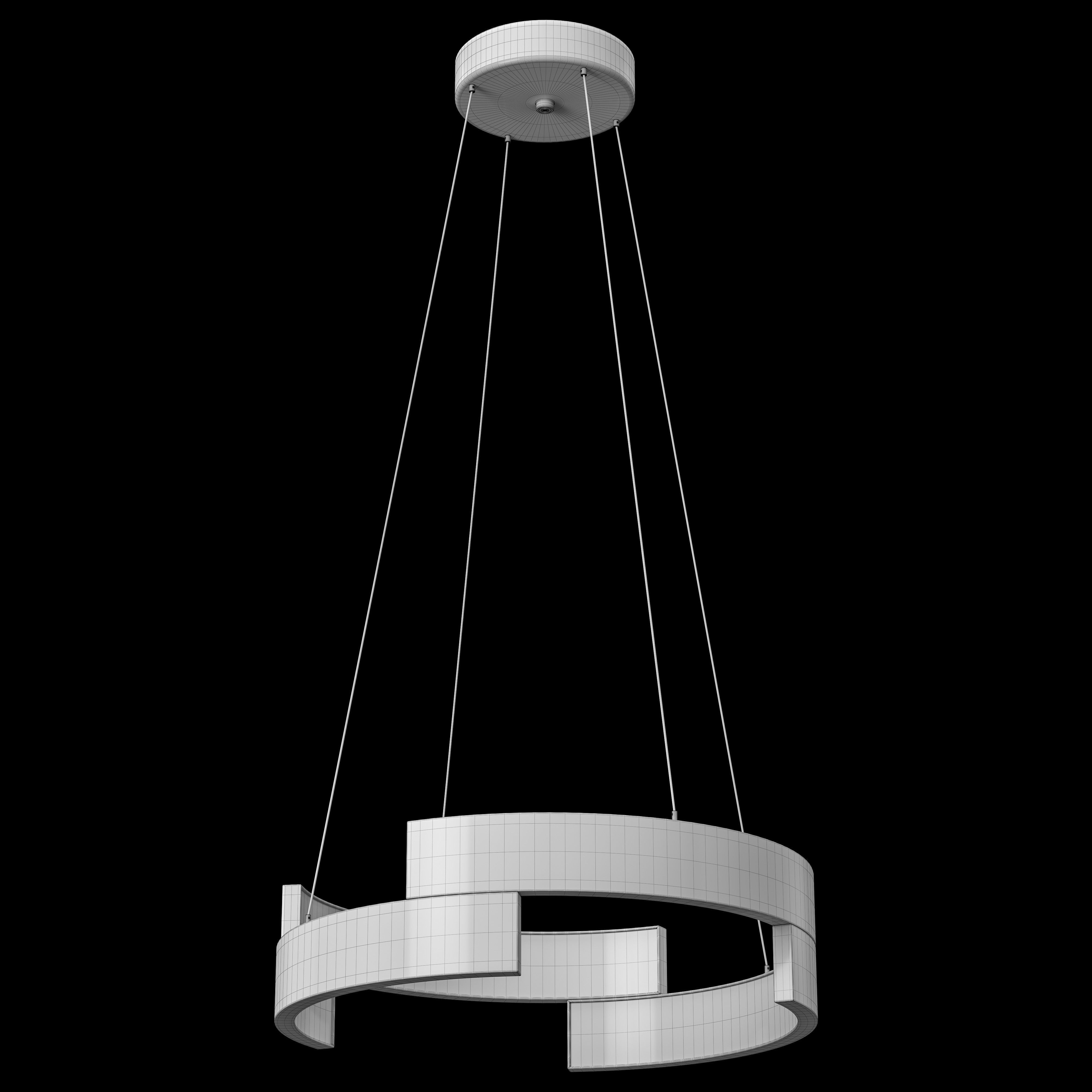 Trap LED Pendant Light-small 3D model_2