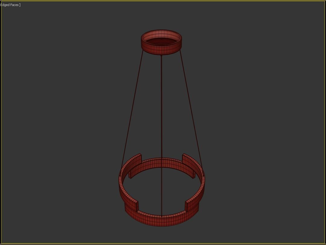 Trap LED Pendant Light-small 3D model_3