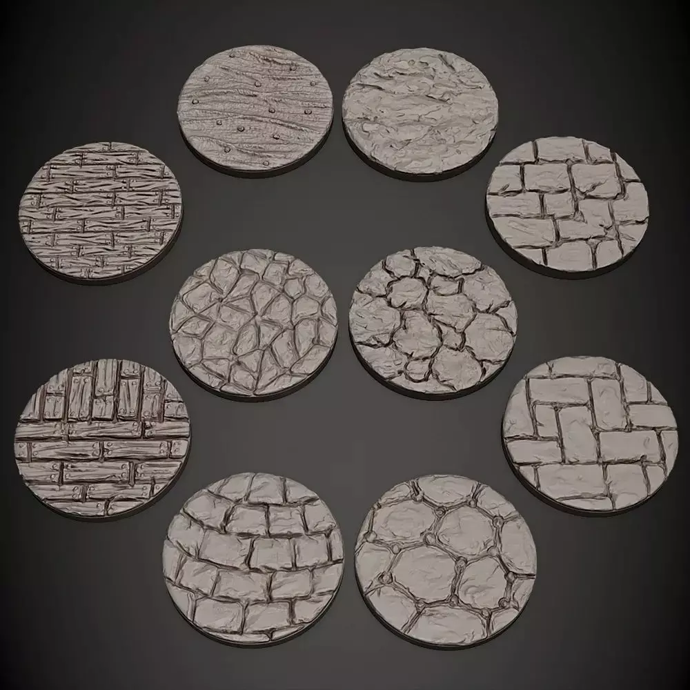 1inch Round Base Free 3D print model_0