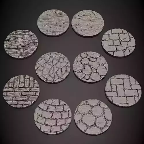 1inch Round Base Free 3D print model