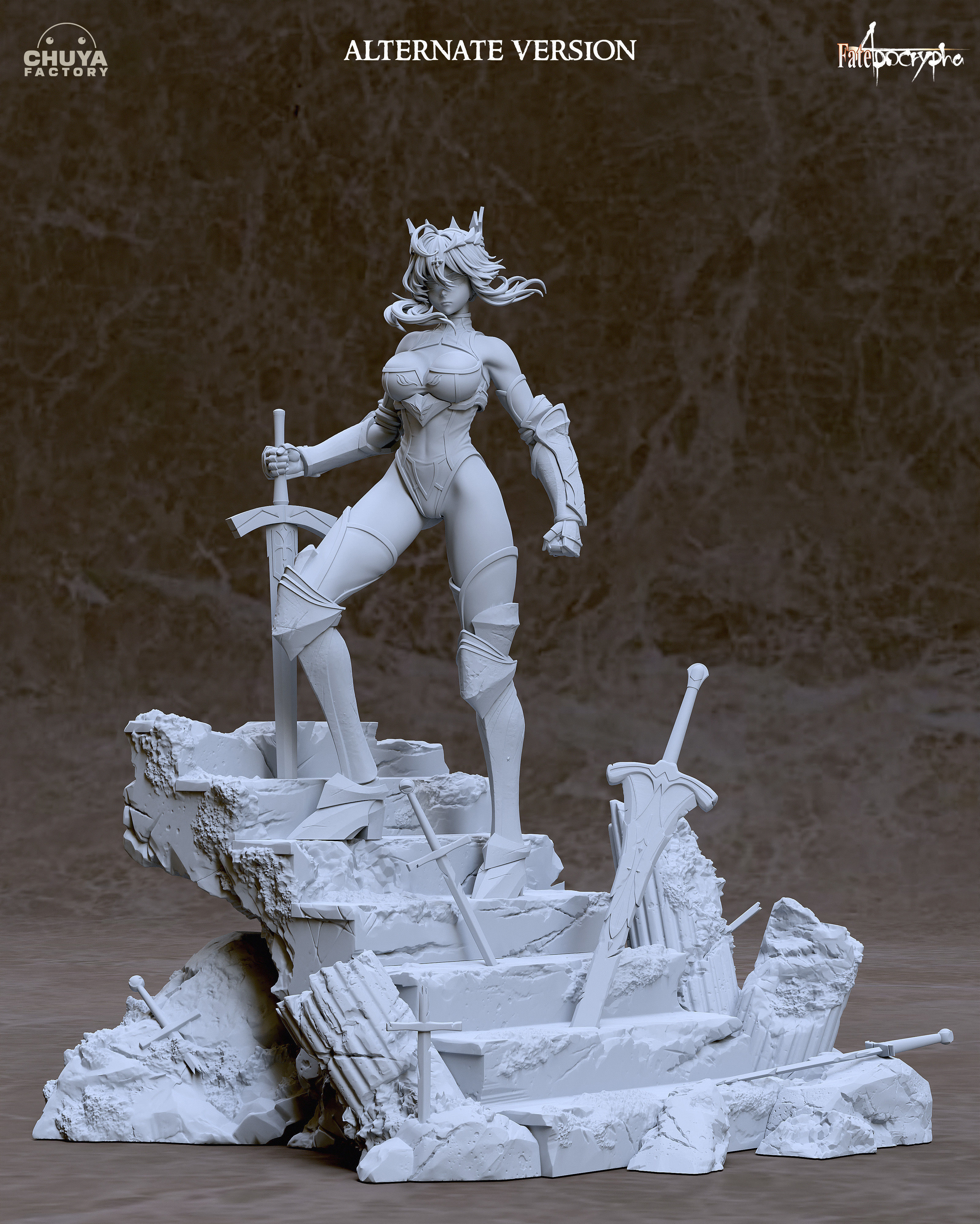Artoria Pendragon 3D print model_7