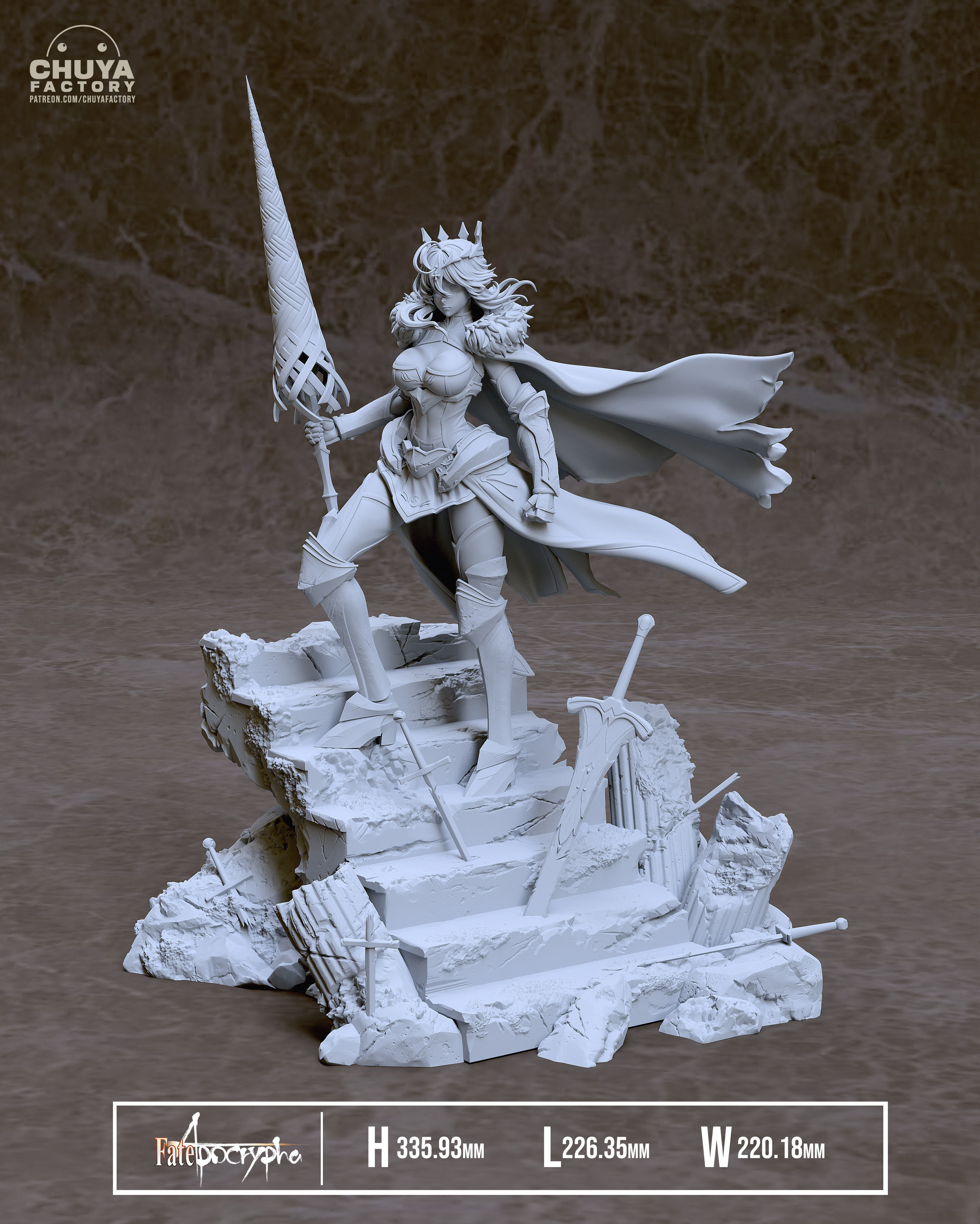 Artoria Pendragon 3D print model_9