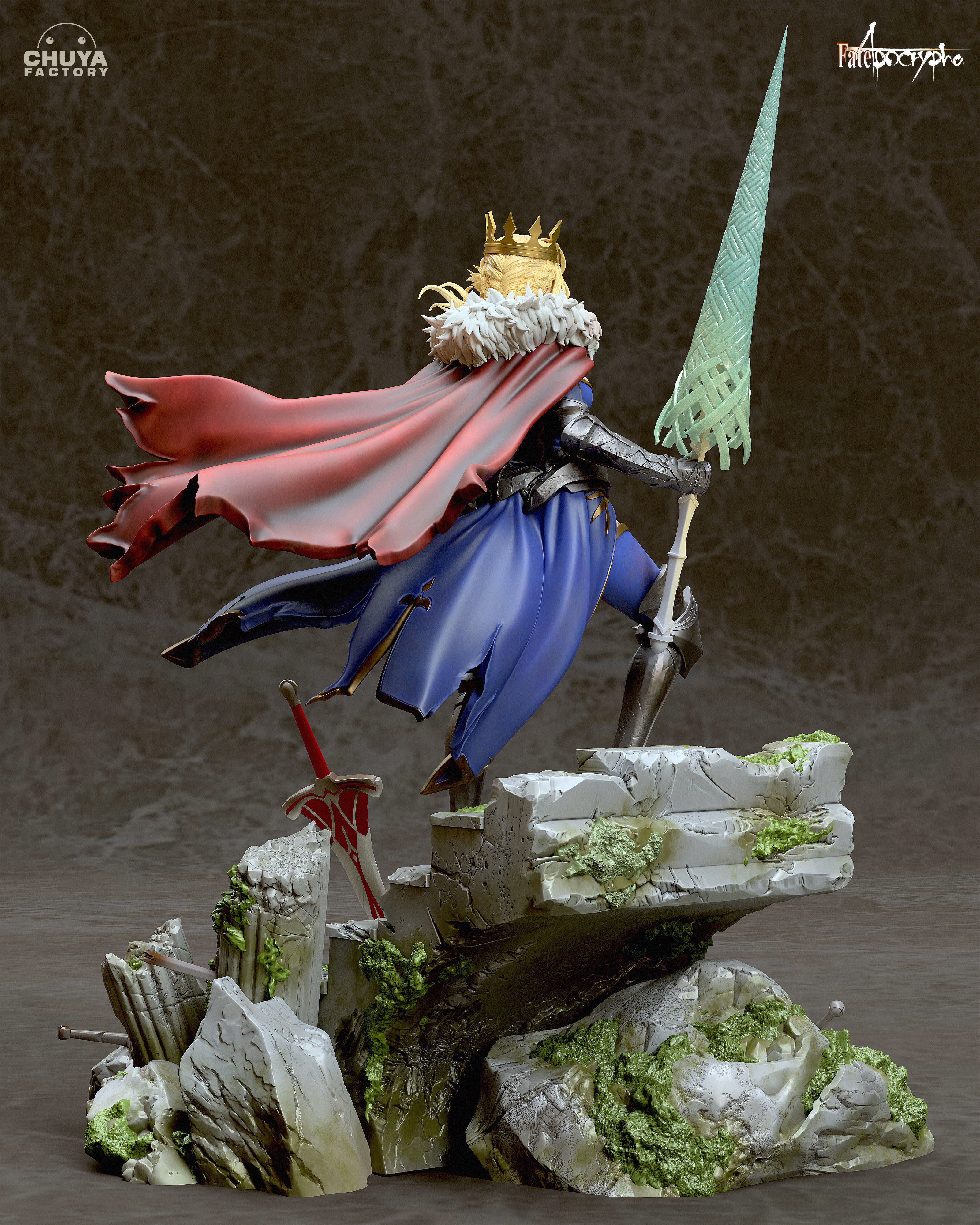 Artoria Pendragon 3D print model_2