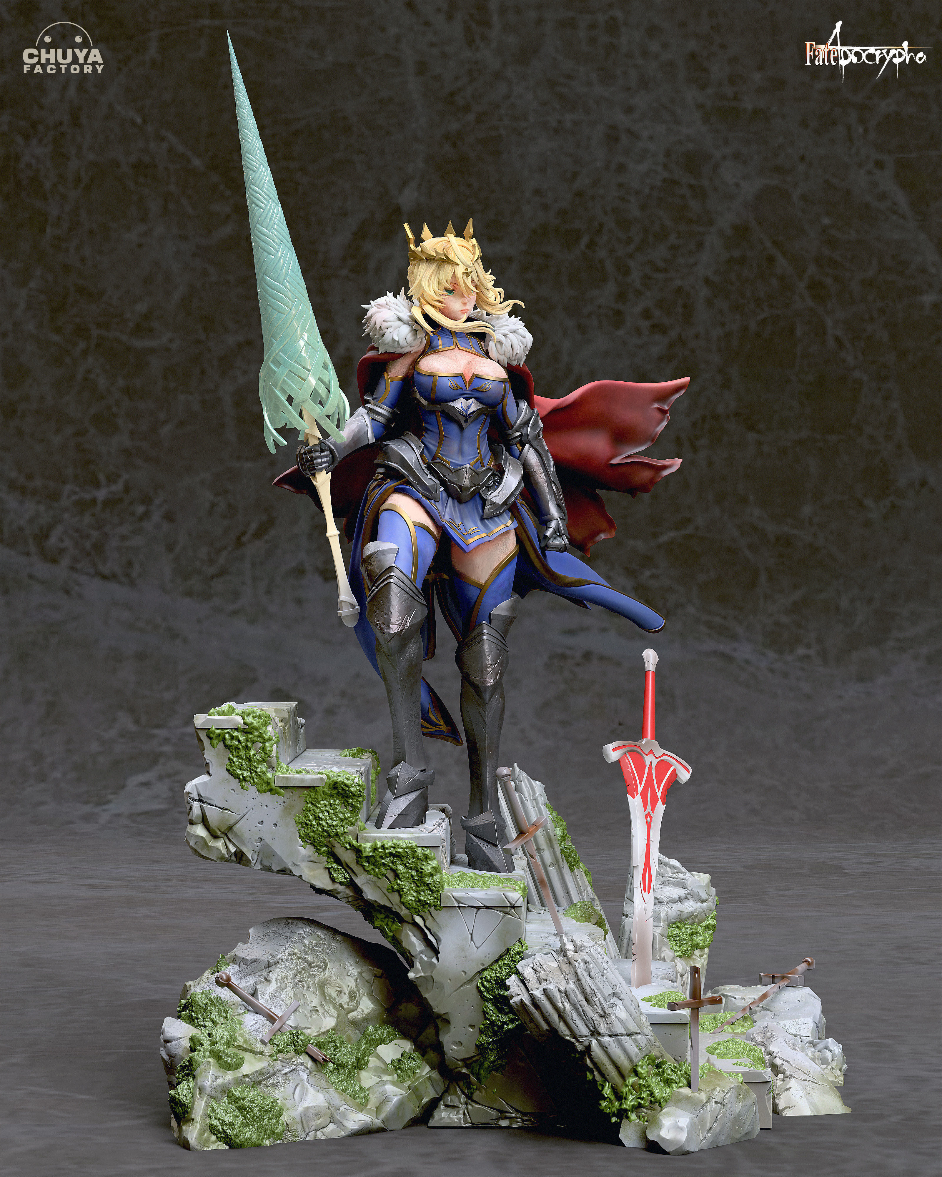 Artoria Pendragon 3D print model_3