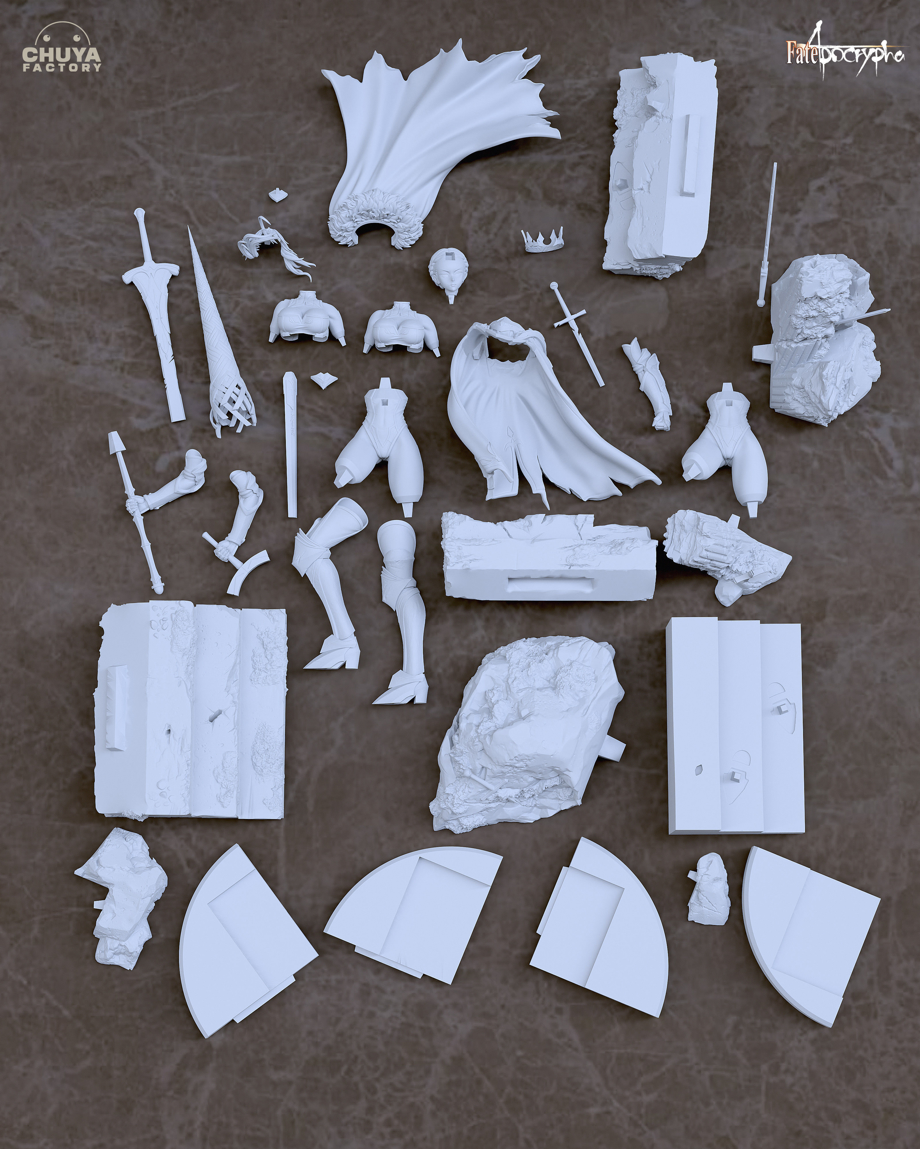 Artoria Pendragon 3D print model_6