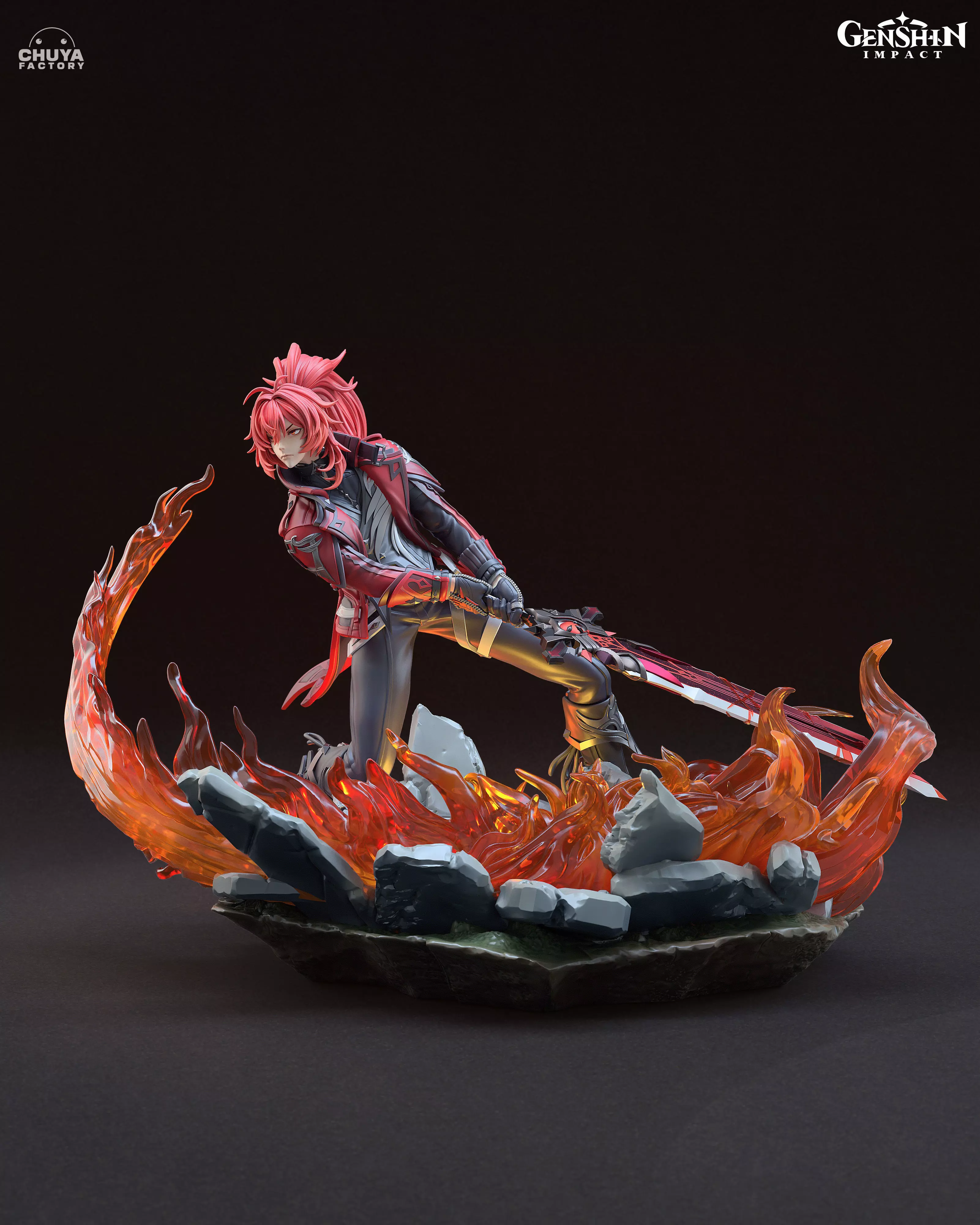 Diluc guardian of flames 3D print model_0