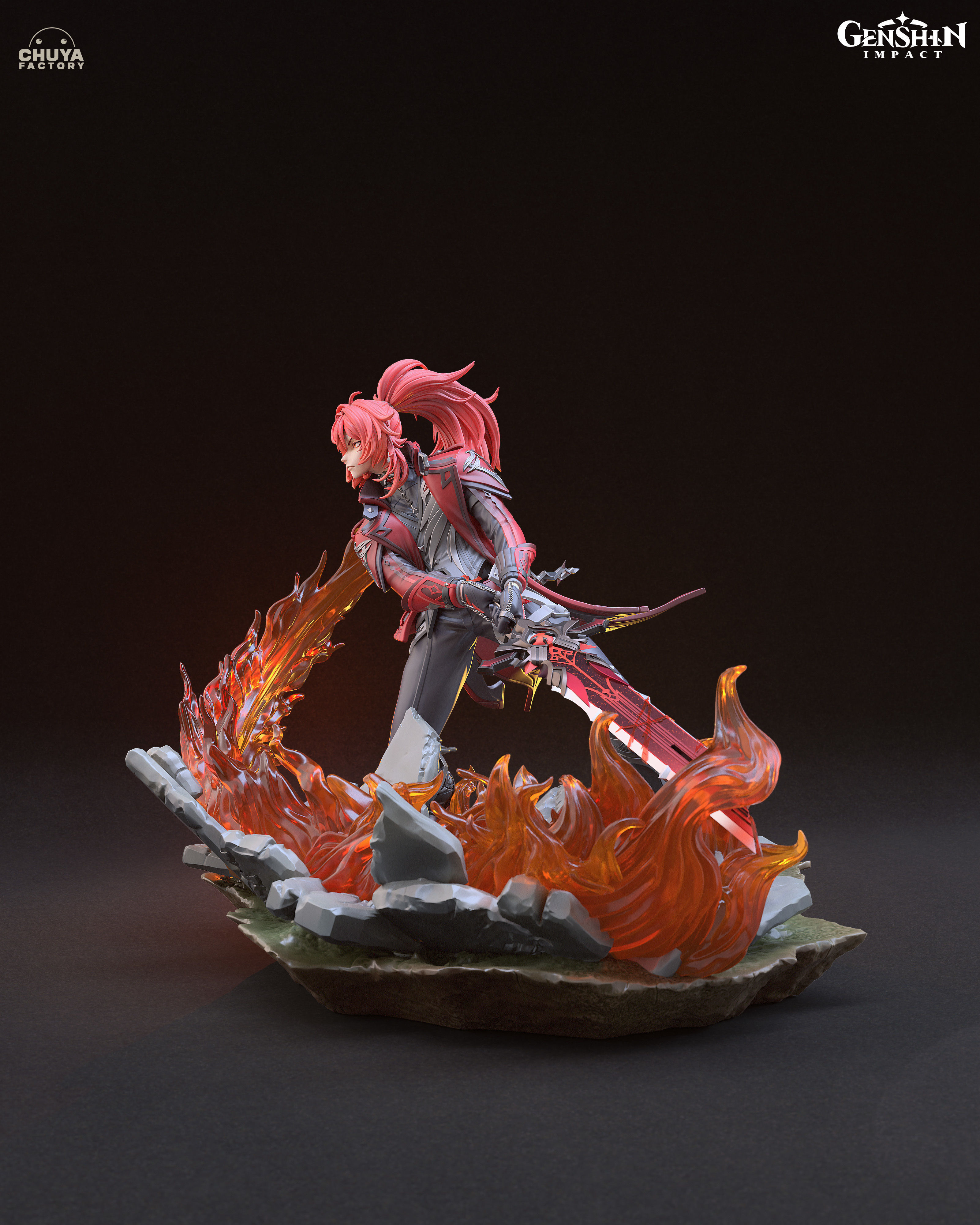 Diluc guardian of flames 3D print model_2