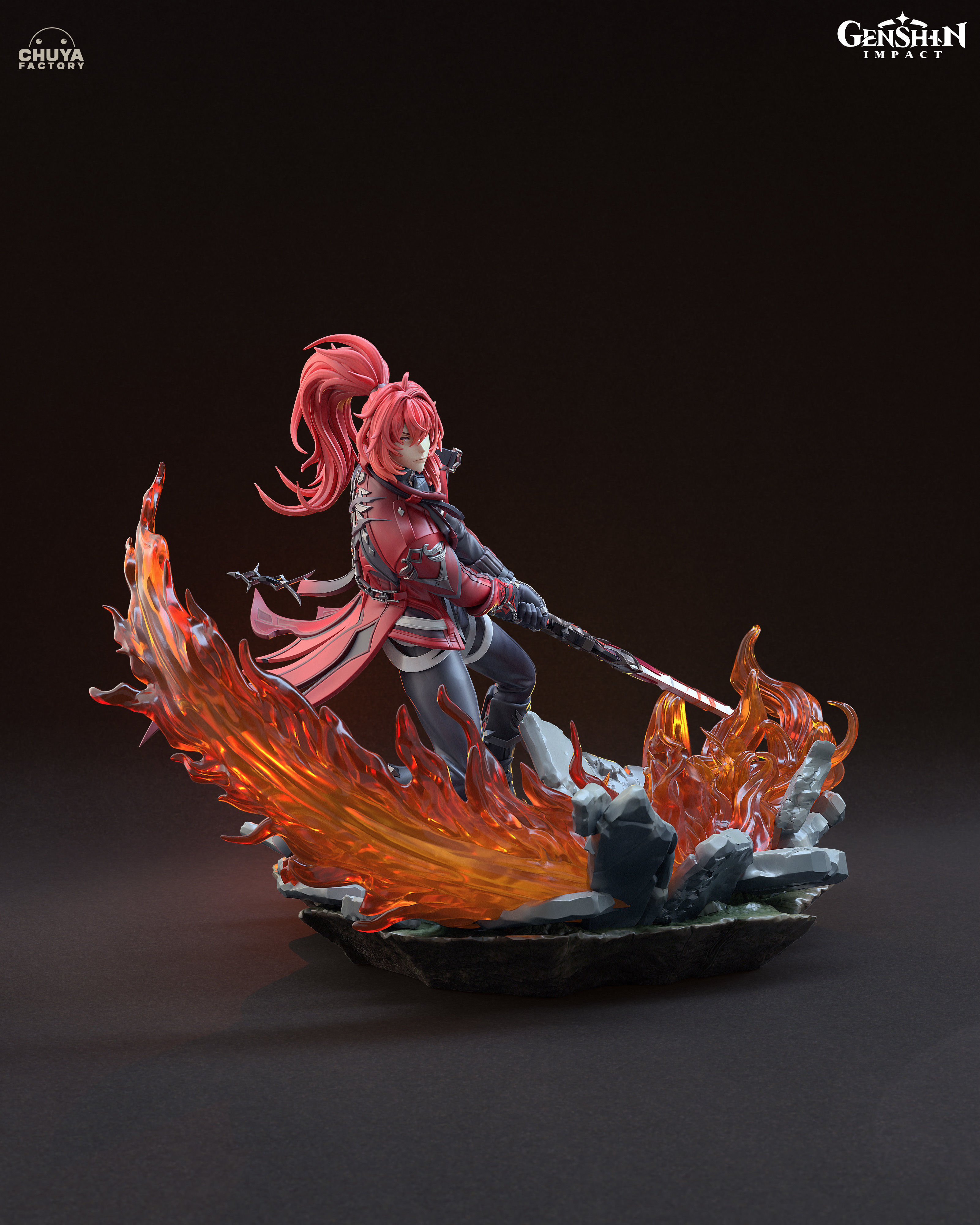 Diluc guardian of flames 3D print model_3