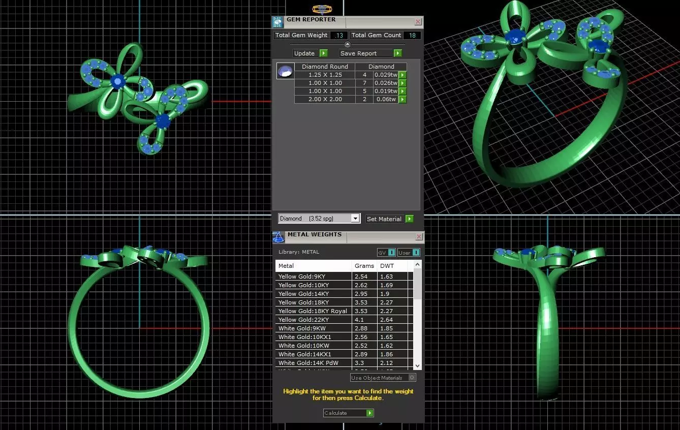 butterfly ring 3D print model