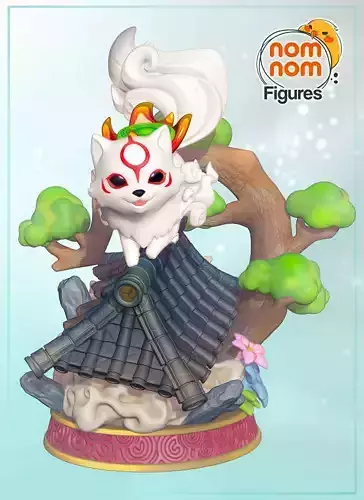 Chibi Amaterasu - Okami 3D print model