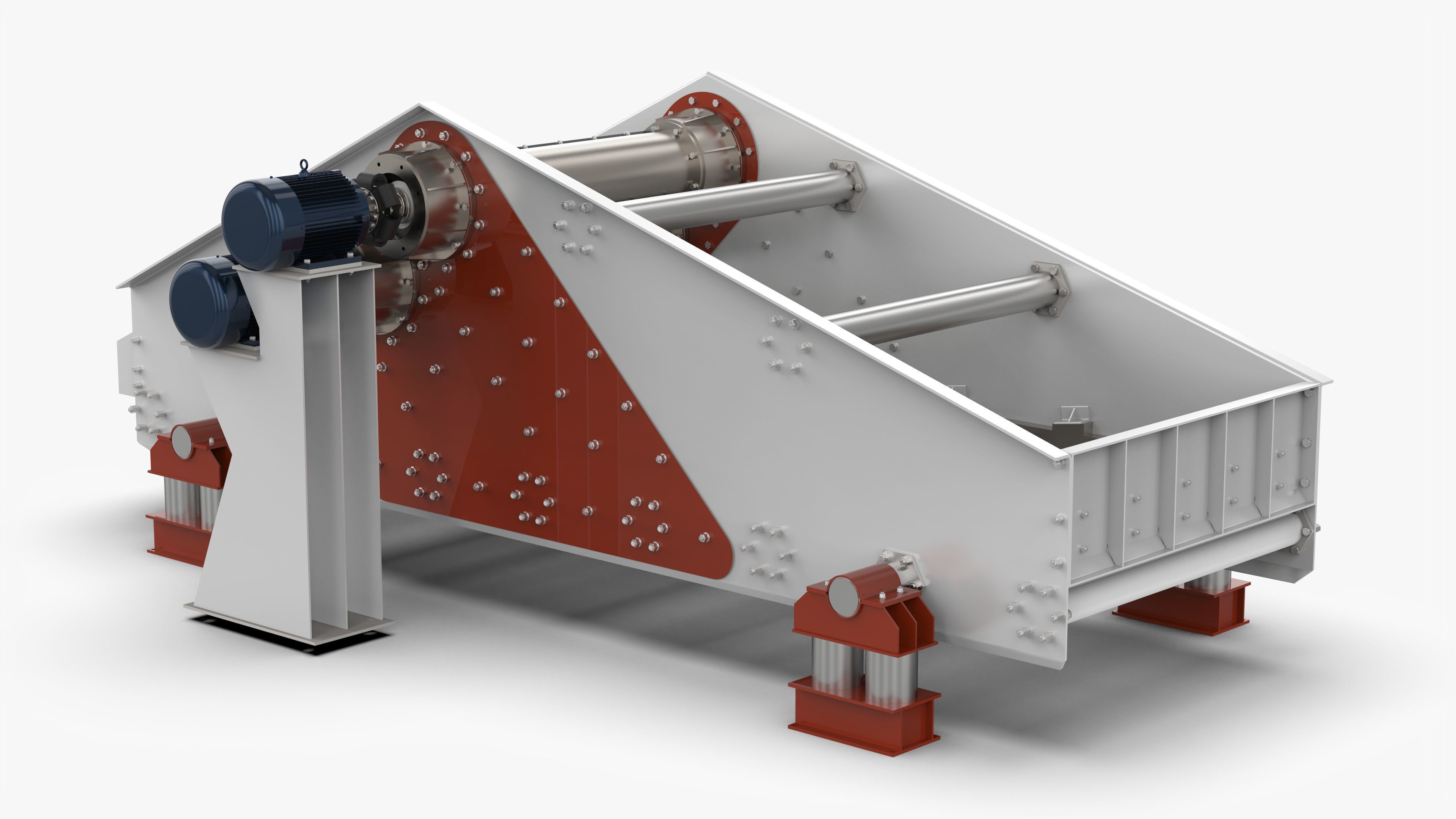 ZK1548 Linear Vibrating Screen 3D Model 3D model_4