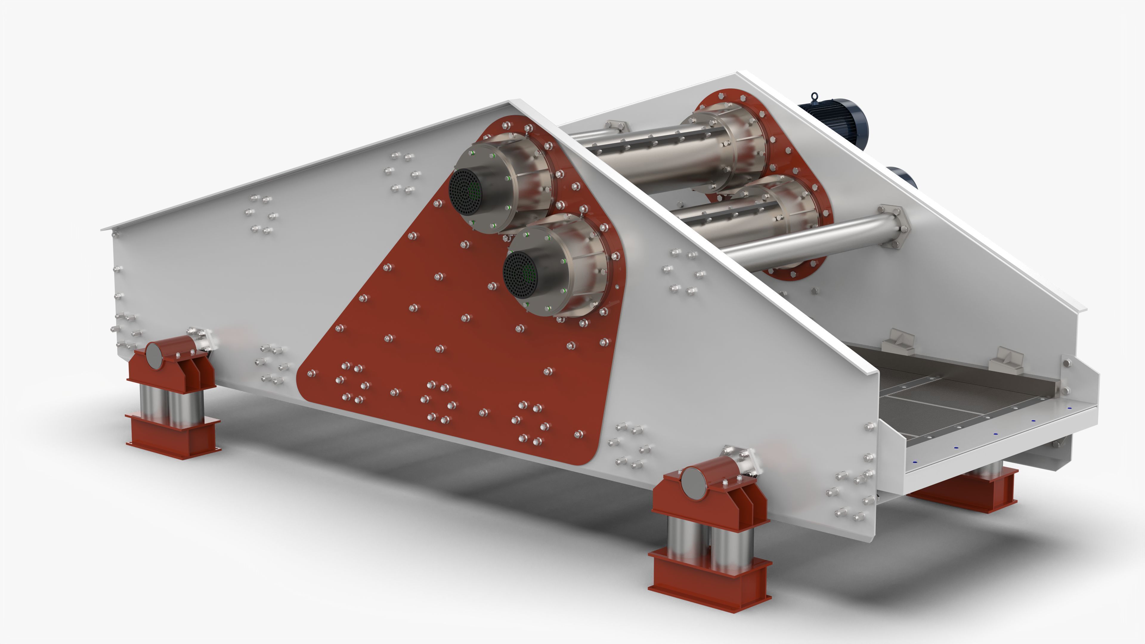ZK1548 Linear Vibrating Screen 3D Model 3D model_2