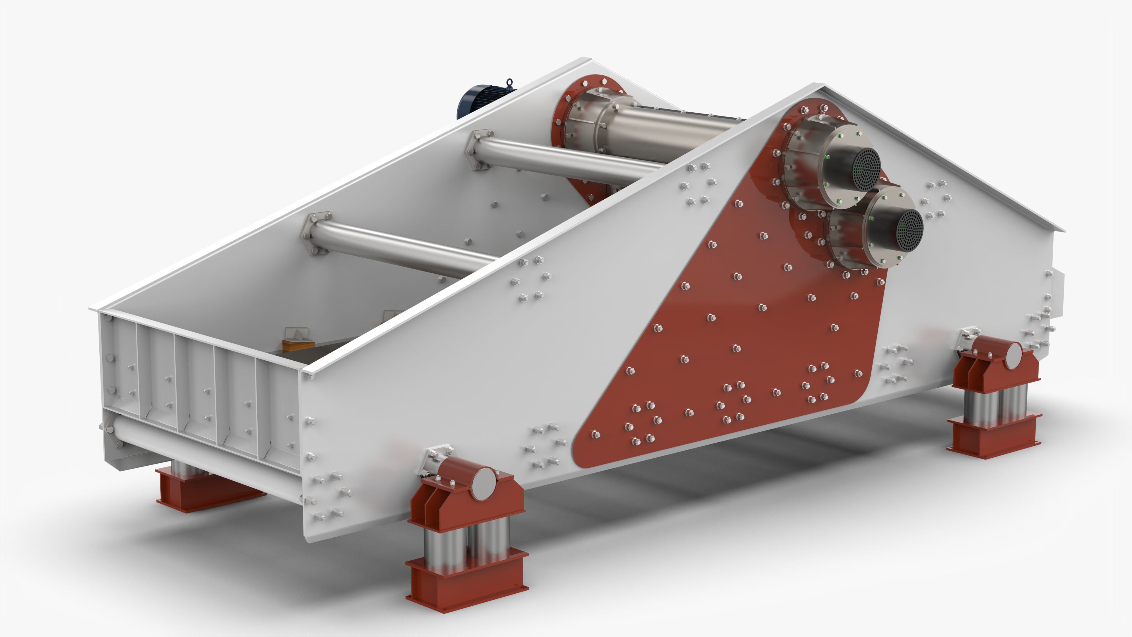 ZK1548 Linear Vibrating Screen 3D Model 3D model_3