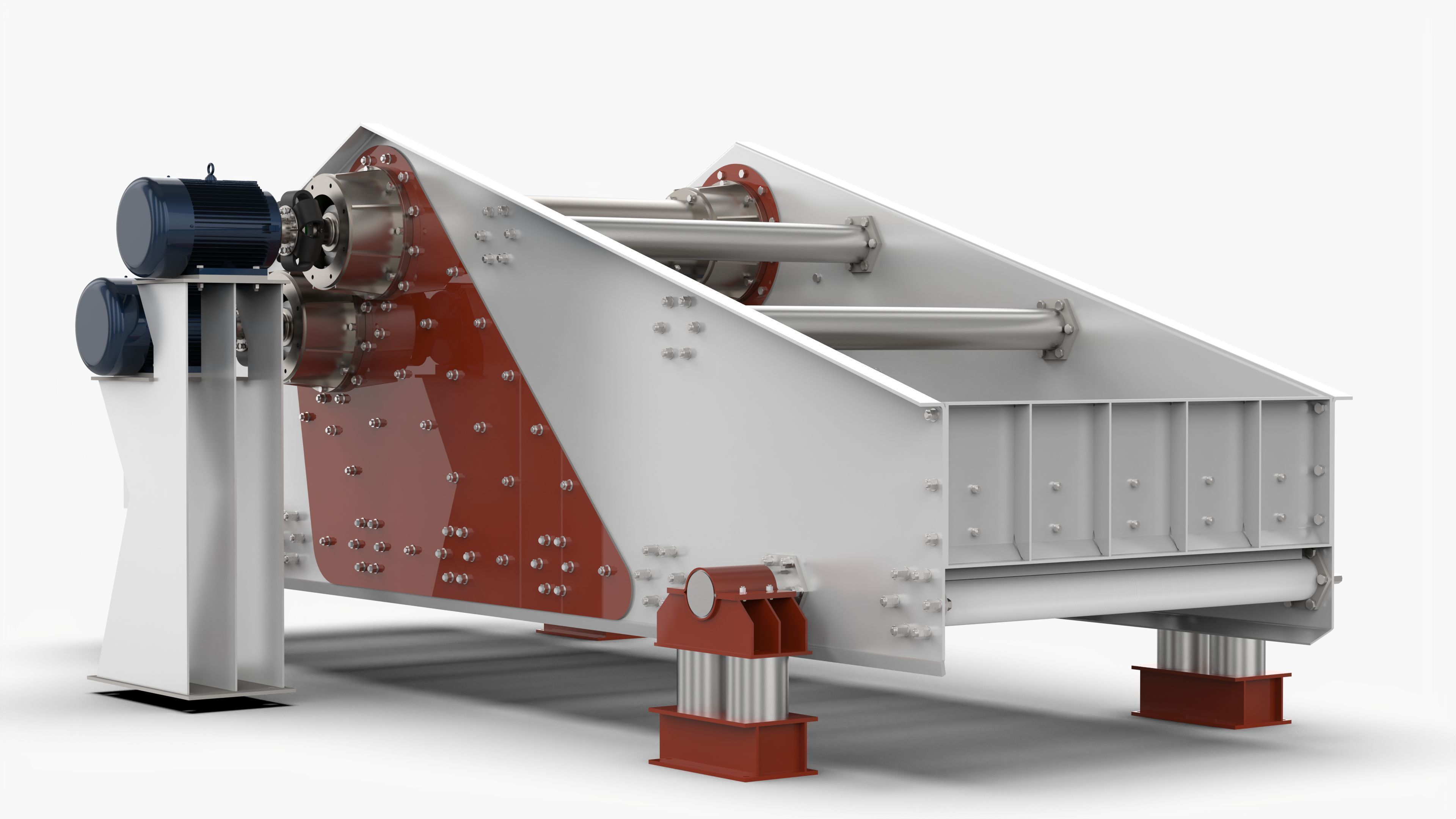 ZK1548 Linear Vibrating Screen 3D Model 3D model_10