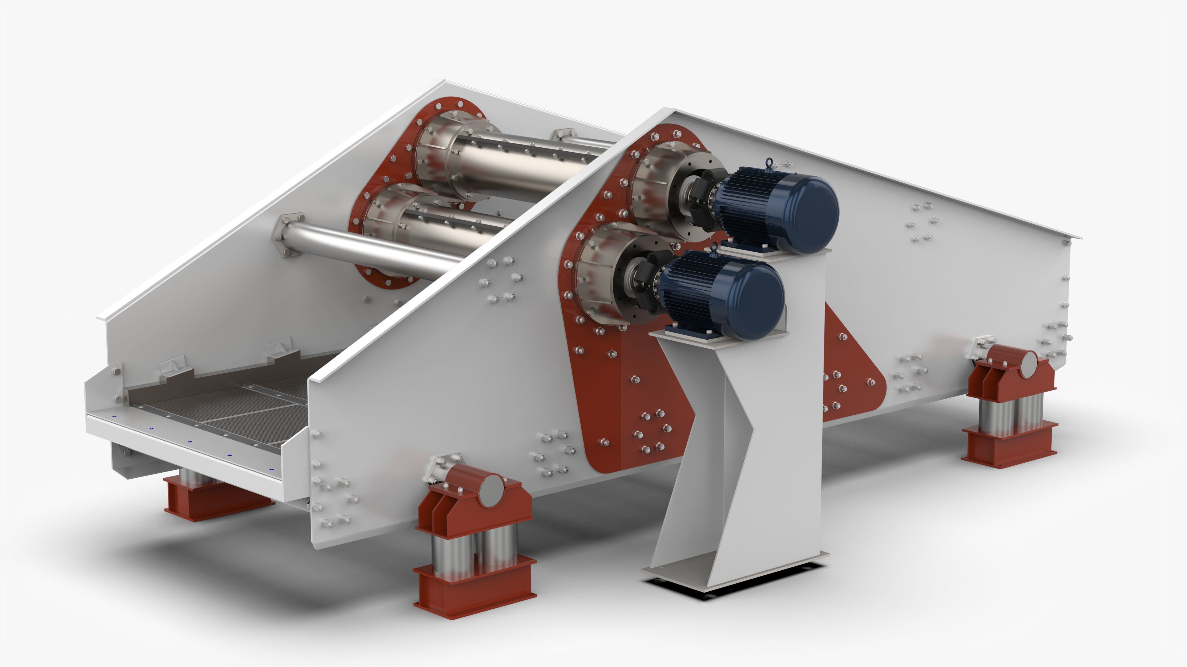 ZK1548 Linear Vibrating Screen 3D Model 3D model_1