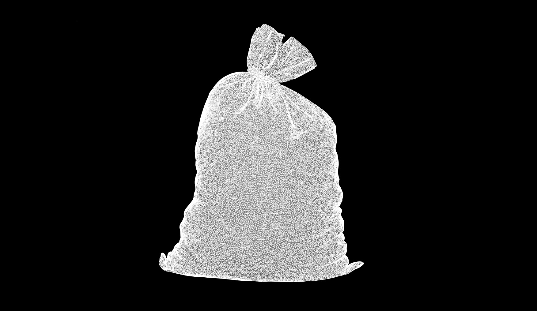 Burlap Sacks 3D model_3