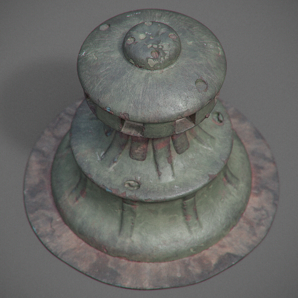 Rusty Capstan 3D model_3