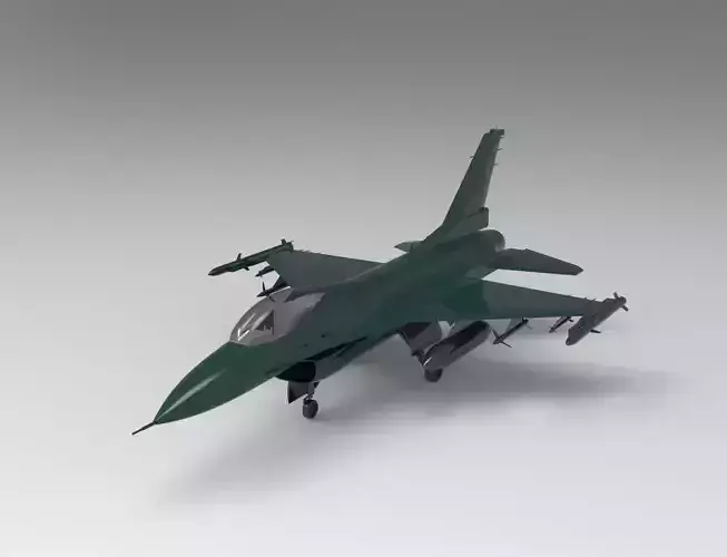 F16 Fighting Falcon 3D print model