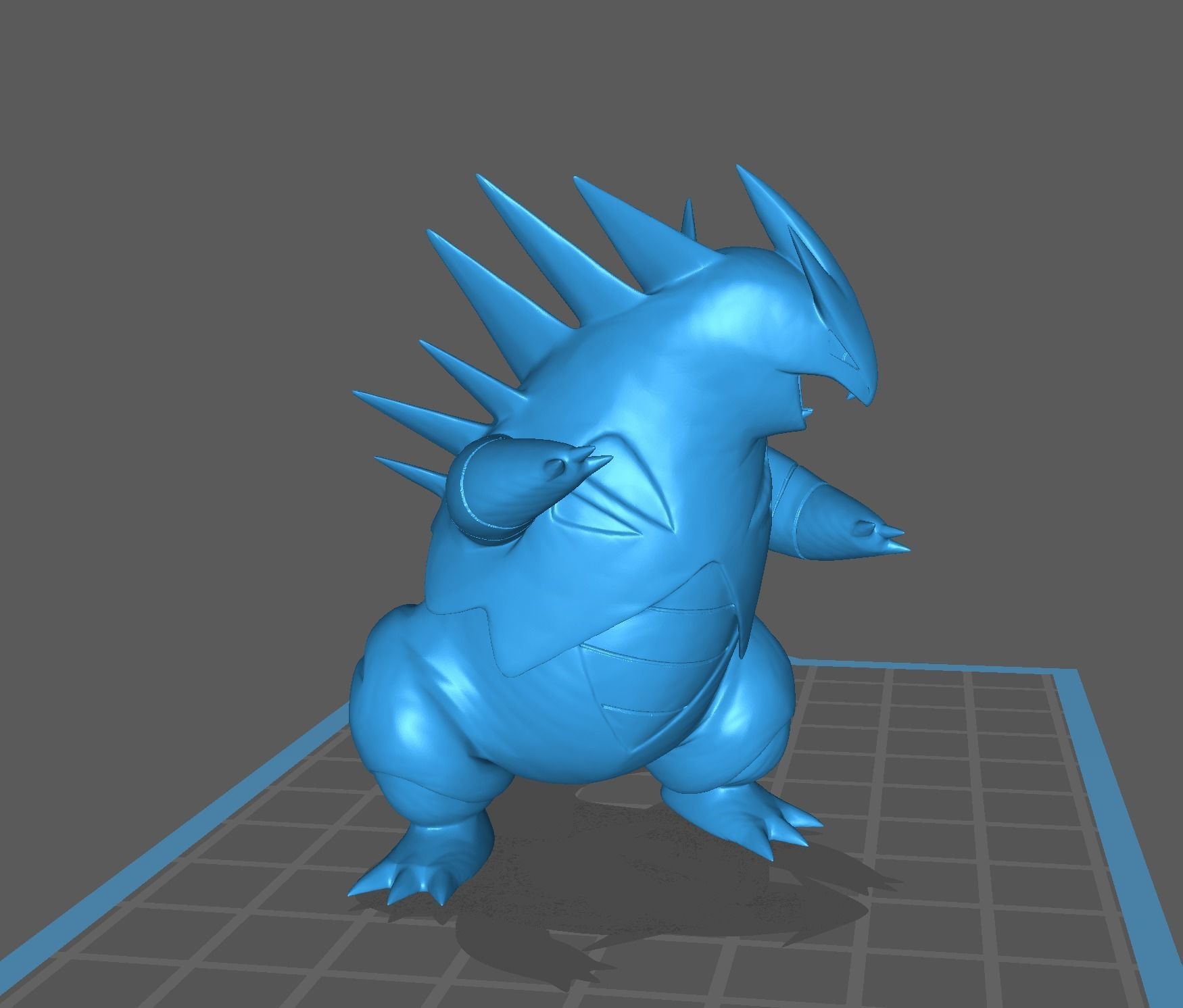 Tyranitar pokemon 3D print model 3D print model_11