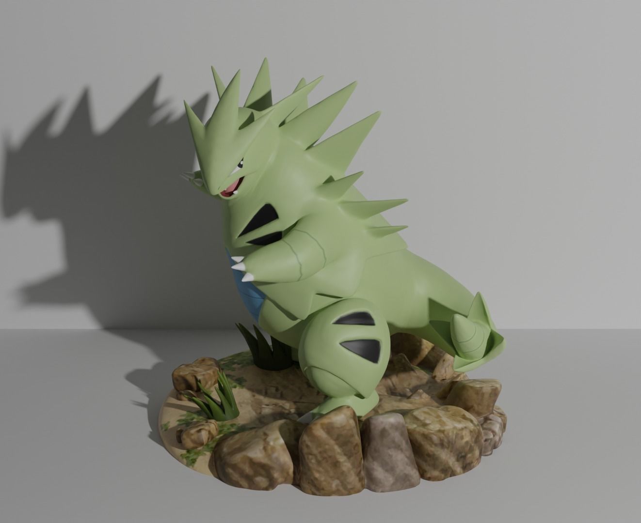 Tyranitar pokemon 3D print model 3D print model_2
