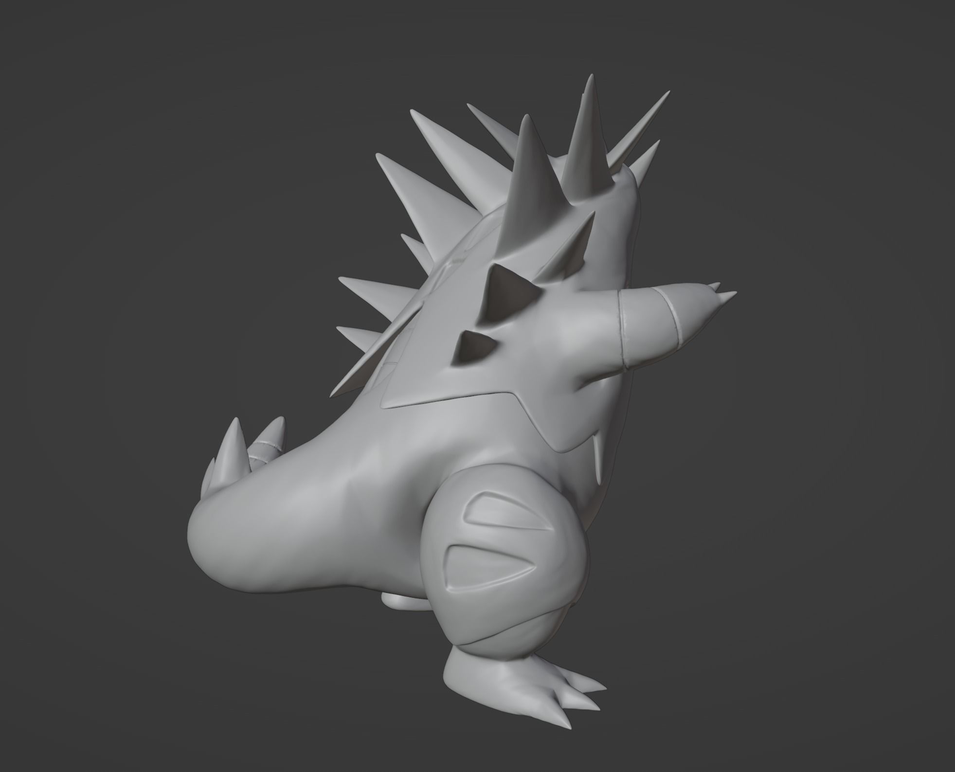 Tyranitar pokemon 3D print model 3D print model_7
