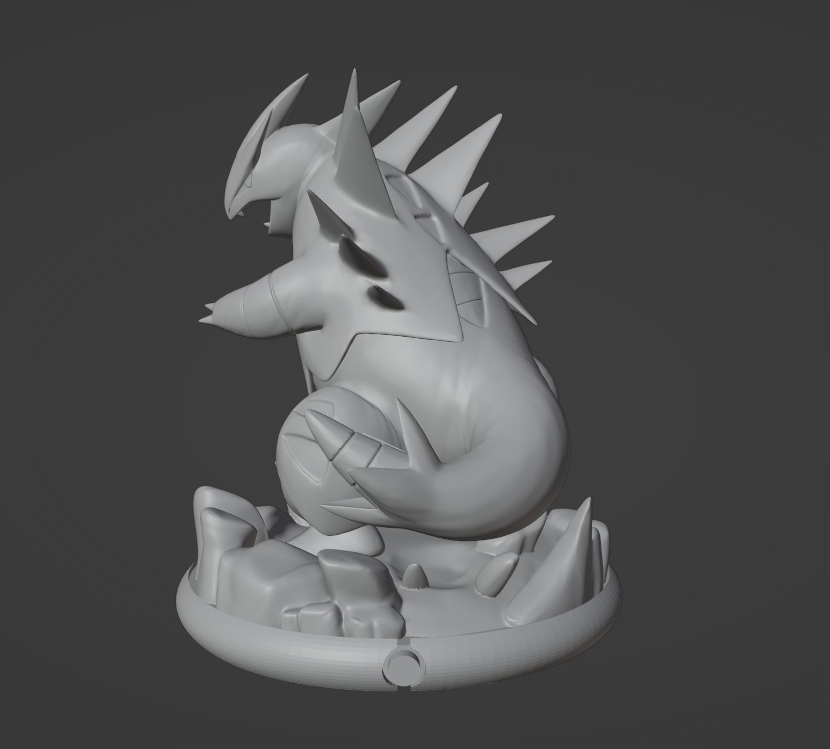 Tyranitar pokemon 3D print model 3D print model_4