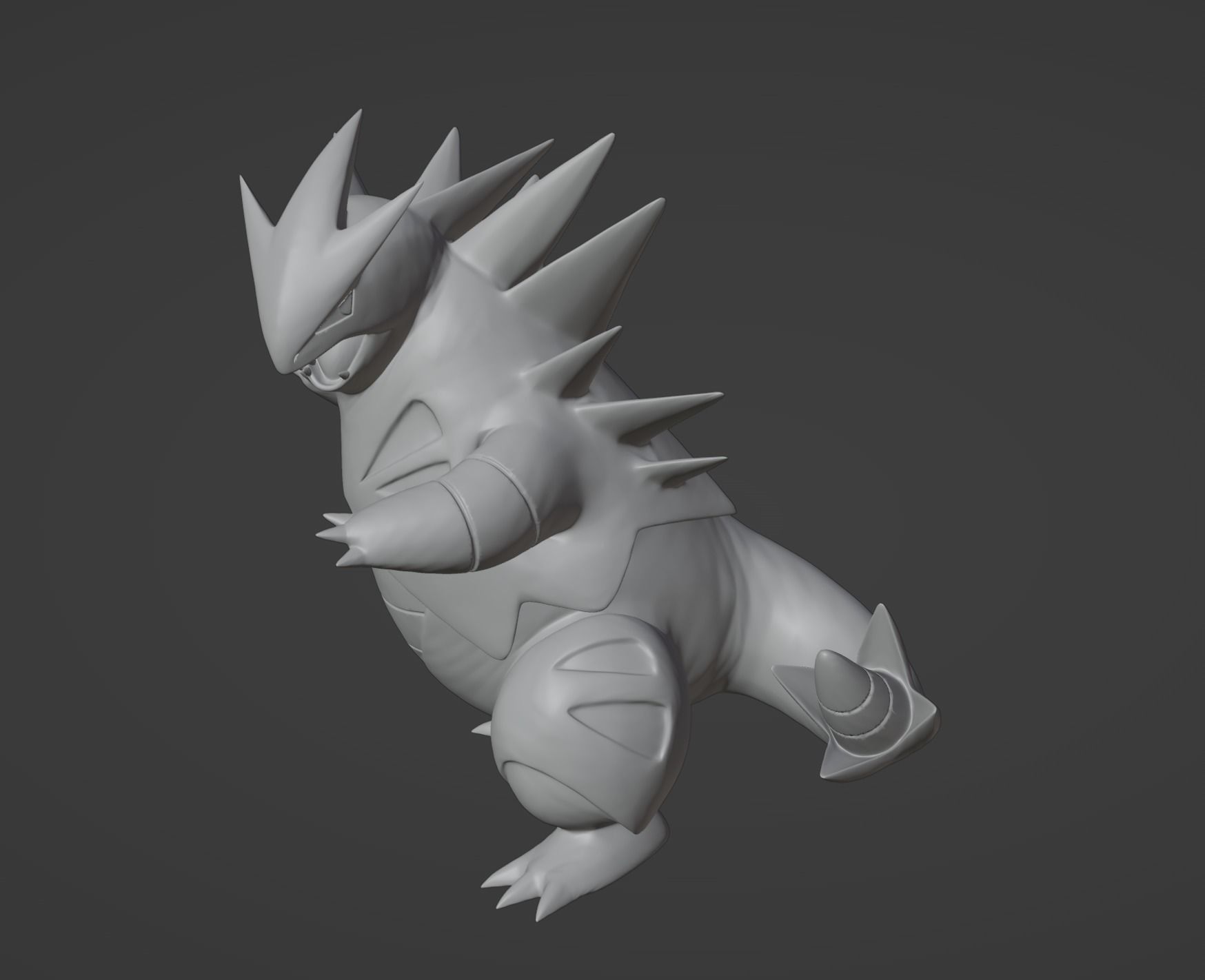 Tyranitar pokemon 3D print model 3D print model_6